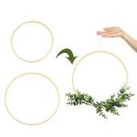 Rangohit Wooden Ring for Hobby Crafts, Embroidery and Dream Catchers Size 14 Inches, Set of 6 (14 Inches), Customizable Decorative