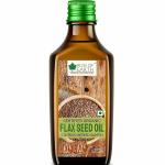 Bliss of Earth 500ML Certified Organic Flaxseed Oil for Eating & Hair, Cold Pressed & Hexane Free