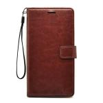 Clickaway Brown Faux Leather Flip Back Cover Case For Samsung Galaxy J7 Pro