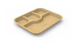 CHUK Chauka 4 CP Bagasse Disposable Tray (Pack of 25)
