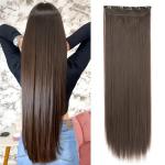 AkashKrishna Long Straight Hair Extensions 5 Clips