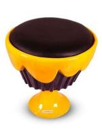 INDU Home Decor Red Ice Cream Cone Shape FRP Chair