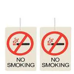 Riderscart No Smoking Sign Style Air Freshener Hanging Perfume for Car, Home, Office (Pack of 2)