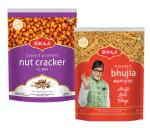 Bikaji Aslee Bikaneri - Bikaneri Bhujia & Nut Cracker (Coated Peanuts) | Crispy Barki Sev Snack | Vegetarian Indian Snack - 1Kg Combo Pack