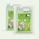 Pisharnath dish wash liquid 5Ltr Green Lemon & dish wash liquid 5Ltr Green Lemon Kitchen Utensil Cleaner Removes Grease & Oil-Green Lemon Dishwashing Detergent