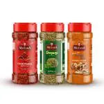 MOTABA Pizza Seasoning Combo Italian Mixed Herbs- 70 Gms, Oregano- 50 Gms, Chilli Flakes- 50 Gms Shaker Jar (50 gms 2 Bottles, 70 gms 1 Bottle)