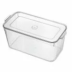 LISHONN Stackable Refrigerator Organizer For Vegetable And Fruit Fridge Storage Container With Lid | Capacity 7.5L | Pack of 01