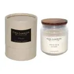 Fish Brand - White Tea Ginger Scented Premium Wax Candle in Pop Jar (White, 50 Hours Burning)