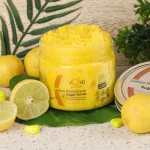 VOYD Lemon Marmalade Sugar Body Scrub | Gentle Exfoliation and Tan Removal | Nourishing & Glowing Skin | Natural Sugar Scrub For Men & Women | Paraben & Sulphate Free | 400g