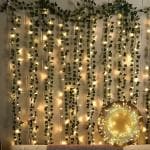 SPECIALYOU.IN Aesthetic Room Decoration Items with Artificial Green Vines and Fairy LED Light for Diwali, Wall Decor, Balcony Decor, Bedroom Decor backdrop for photo(6 Green Vines & 1 LED Light)- 7pcs