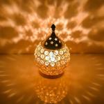T-KA108 Diamond crystal deepak/magical lantern brass diya/ brass akhand diya Brass Table Diya  (Height: 5 inch)