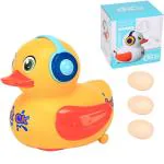 KTRS Enterprise Electric Stuffed Laying Egg Chicken Toy Chicken Animal Toys Chicken Laying Egg Crazy Chicken Crazy with Sound Music for Baby Boys Girls