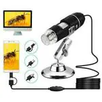 Microware Jiusion-1000x Plastic USB Digital Microscope,Black