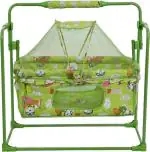 Fun Baby Green new born baby cradle with mosquito net (Green)
