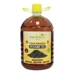 Hathmic Cold Pressed Sesame / Gingelly / Til Oil, 5L HDPE (Un Refined and Un Filtered Pure Oil)
