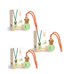 UNO Aroma Jasmin Fragrance Car Freshener Hanging With Long Lasting Scent Pack Of 3 (15 ml X 3)