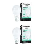 Panasonic 15 Watt Round B22D LED Bulb Cool Daylight Bulb (Pack of 2)