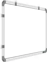 SRIRATNA 3x4 Ft, Non Magnetic Double Sided Writing Whiteboard & Chalk board White, Green board (90 cm x 120 cm)