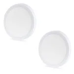 D'Mak Surface Mounted LED Light for Ceiling, 12-Watt Panel Light White Light Round Pack of 2