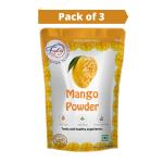 Fzyezy Natural Freeze Dried Mango Powder, 50 G Each (Pack Of 3)