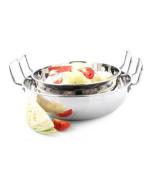 Kitchen Krafts 2pcs Flat bottom Kadai 11+13