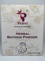 pratvi for the love of handmade Herbal Bathing Powder 100gms (pack of two 50gms)
