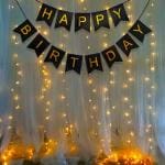 Party Midlinkerz 2nd, 30th, 40th, 50th Theme Black Happy Birthday Decoration Kit