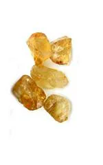Astroghar Natural Citrine Crystal Rough Mini Chunks For Reiki Healing (Pack Of 5)