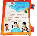 BHVMEY Red ABCD Velvet Cushion Book for Kids (1 year)