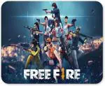 PRINTMALL Multicolor And Blue Freefire Mouse Pad