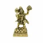 pujaNpujari Lord Hanuman Idol for Pooja Room - God Bajarang Bali with Bala and Sanjeevani Mountain Statue/Brass Idol for Pooja