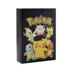 VALUABLEPLUS 55Pc Black Pokémon Card, Black Foil Card Assorted TCG Deck Box - V Series Cards Vmax GX Rare Golden Cards and Common-Rare