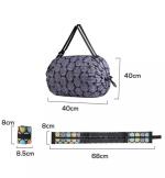 Portable Foldable Shopping Bag Large Capacity Multipurpose Storage Bag Sports Travel Shoulder Bag