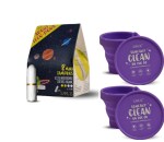 PROMEPRO lemme be 8 regular tampons medium flow 100% biodegradable + collapsible sterilizing cup (2 pack)