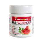 Pre-Workout Powder - Watermelon Increased Energy & Strength, Mental Focus | Creatine, BCAAs, Gluten Free, Lactose Free, Vegan - 250g