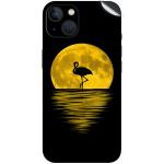 GADGETSWRAP Printed Vinyl Skin Sticker for iPhone 15 Plus - Yellow Moon