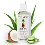 Trunext Aloe Vera Coconut Hair Oil, Controls Hair Fall, Fights Dandruff, For Best Enrichment And Nourishment Of Hair, With Natural Herb Extracts, No Paraben and No Sulphate, 200 ml