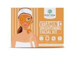 Body Veda Vitamin C Brightening Facial Kit By Missmoniks | Targets Dulness, Uneven Tone, Textural Irregularities & Fine Lines | 6 Simple Steps | Unisex