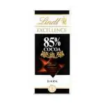 Lindt Excellence Intense Dark 85 Percent Cocoa Chocolate Bar, 100 GM - Imported from USA