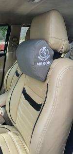 MRRON VELAR Series Memory Foam Head Rest Cushion For Car or Office Chair- Neck Pillow (Grey)