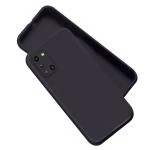 A rtistque Liquid TPU Silicone Matte Shockproof Flexible with Camera Protection Soft Back Cover Case for Oppo A52 - Black