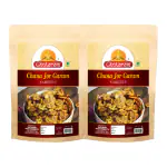 GHOTARAM GFP Chana Zor Garam Chana Jor Garam Chana Chor Garam Namkeen Rajasthani Chanachur/Namkeen/Roasted Chickpeas Farsan||Contains No MSG, Zero Cholesterol, Trans Fat & Sugar-150g*2Pack