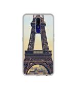 Casotec Eiffel Tower Design Printed Silicon Soft TPU Back Case Cover for Oppo F11