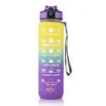 Welour Glass Time Marked Water Bottle - 1000 Ml