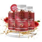 Tefety Apple Cider Vinegar Gummies (500mg)- Formulated for Weight Loss, Energy Boost & Gut Health - Supports Digestion, Detox & Cleansing - Natural Sugar Free ACV 60 Apple Flavor Gummies | Pack of 3