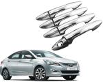 Auto E-Shopping Car Chrome Handle Cover for Verna Fluidic Set of 4 Pieces