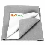 OYO BABY X-Large Dry Sheet for Baby| 100% Waterproof Bed Pad | Baby Bed Protector Sheet for Toddler Children 200cm x 140cm Grey