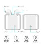 JAMMY ZONES i7S TWS Wireless Bluetooth 4.2 Earphone With Portable Charging Case & Charging Power Dock (White) Smart Headphones earbuds headset i7s(Wireless)