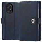 Coverage OPPO CPH2591 / Oppo_A18 Flip Cover | Full Protection |Back TPU Wallet Stylish Button Magnetic Book Cover Leather Flip Case for OPPO A18 - Blue