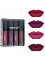Brown Blush Matte Mini 4 Pc Lipstick of Red Shade
